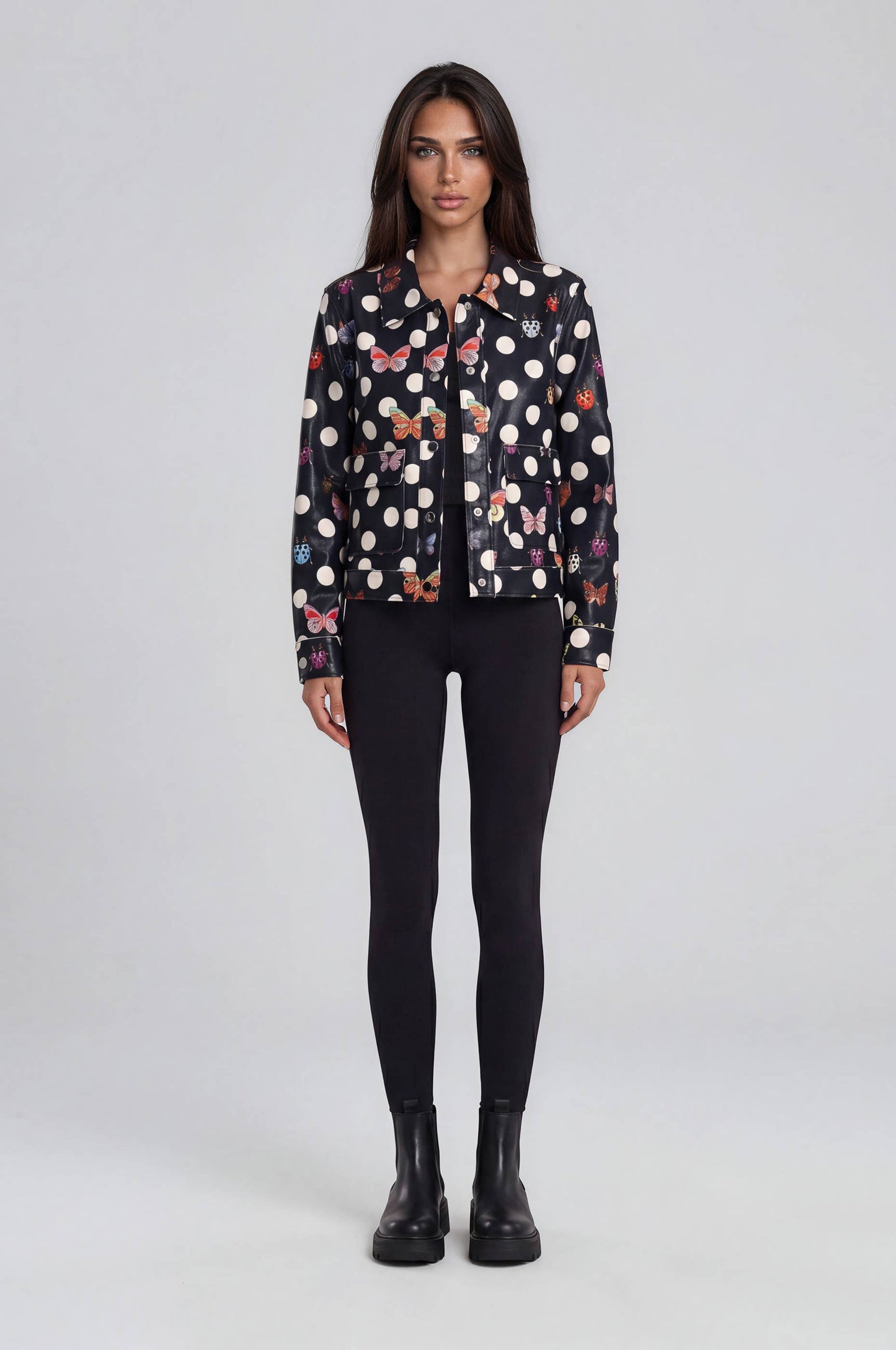 Butterfly & Ladybug Print Jacket