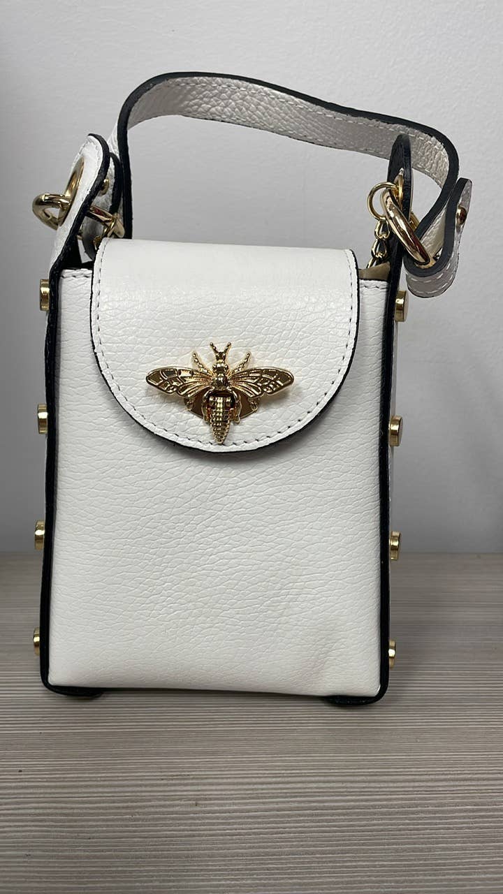 Bumble Bee Leather Cellphone Case Crossbody Bag JIJOU CAPRI