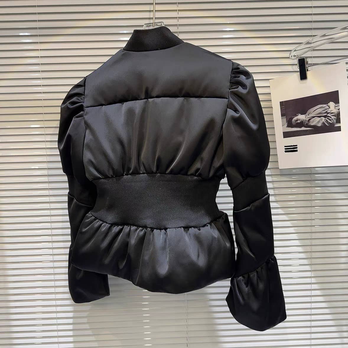 Ribbed Waist Down Jacket