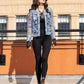 Embellished Lace Open-Front Jacket