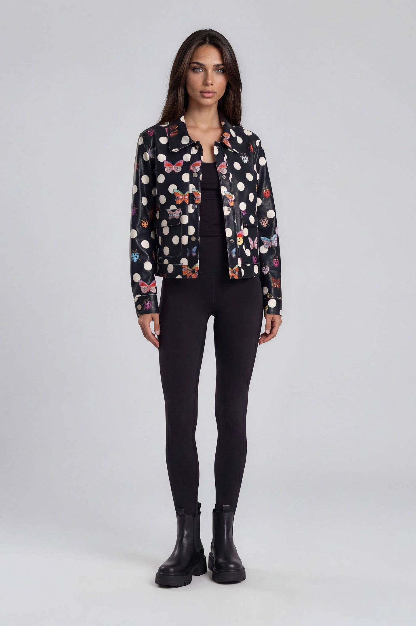 Butterfly & Ladybug Print Jacket