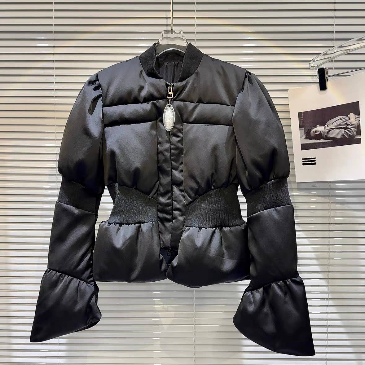 Ribbed Waist Down Jacket