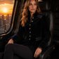 Velvet Lace Peplum Jacket