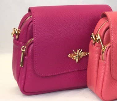 Bumble Bee Leather Crossbody  Bag JIJOU CAPRI