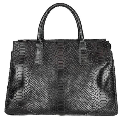 DM521 Italian Embossed Leather Large Handbag JIJOU CAPRI