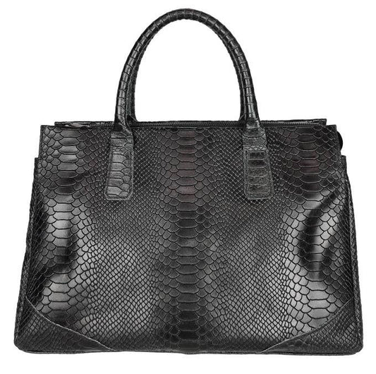 DM521 Italian Embossed Leather Large Handbag JIJOU CAPRI
