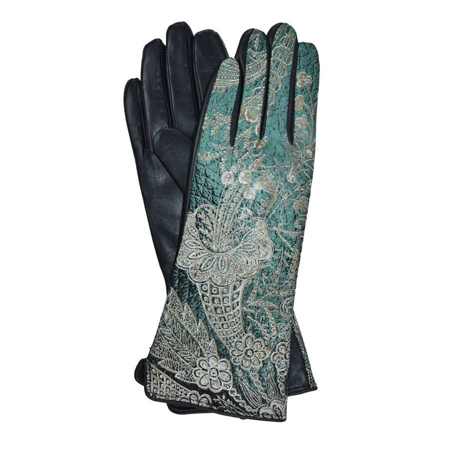 Kehlani Metallic Leather Gloves