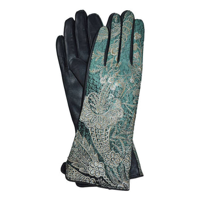 Kehlani Metallic Leather Gloves
