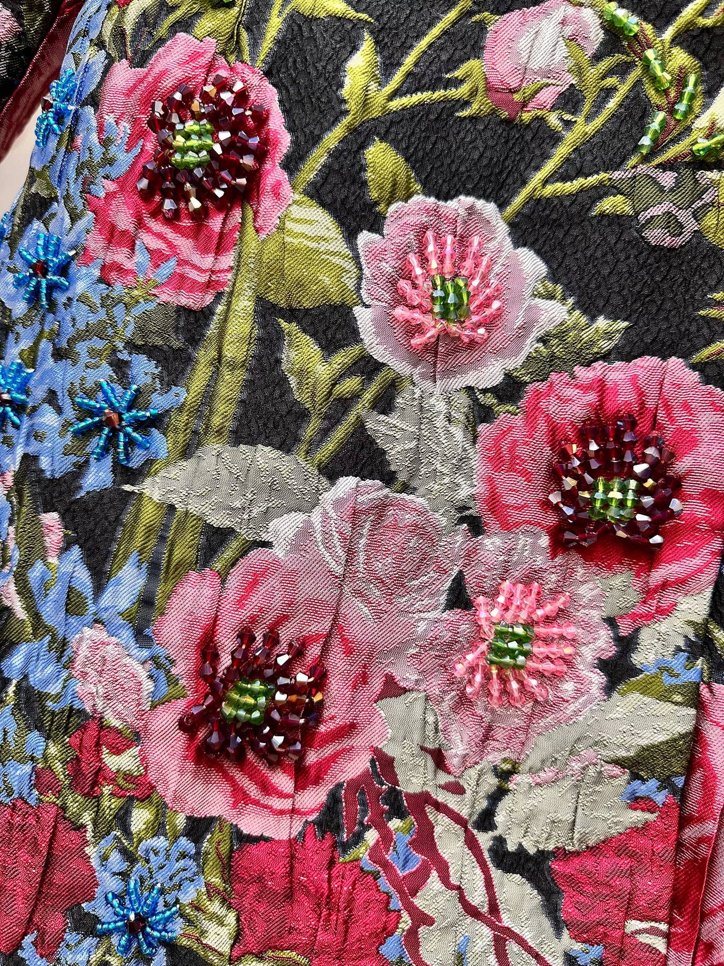 Beaded Embroidered Trench Coat