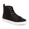 New York Flat Laser Cut High Top Bling Rhinestone Sneaker