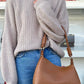 211 Italian Asymmetrical Leather Bag Braided Strap