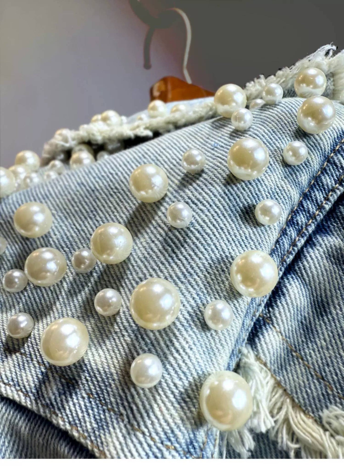 Beaded Denim Jacket