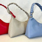 211 Italian Asymmetrical Leather Bag Braided Strap