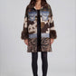 Mixed Media Faux Fur Coat