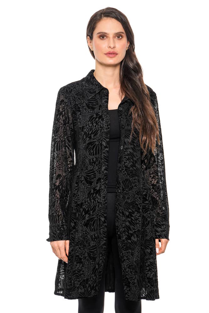 Button-Down Burnout Duster