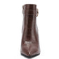 Groovy Croco Print Metal Heel Bootie