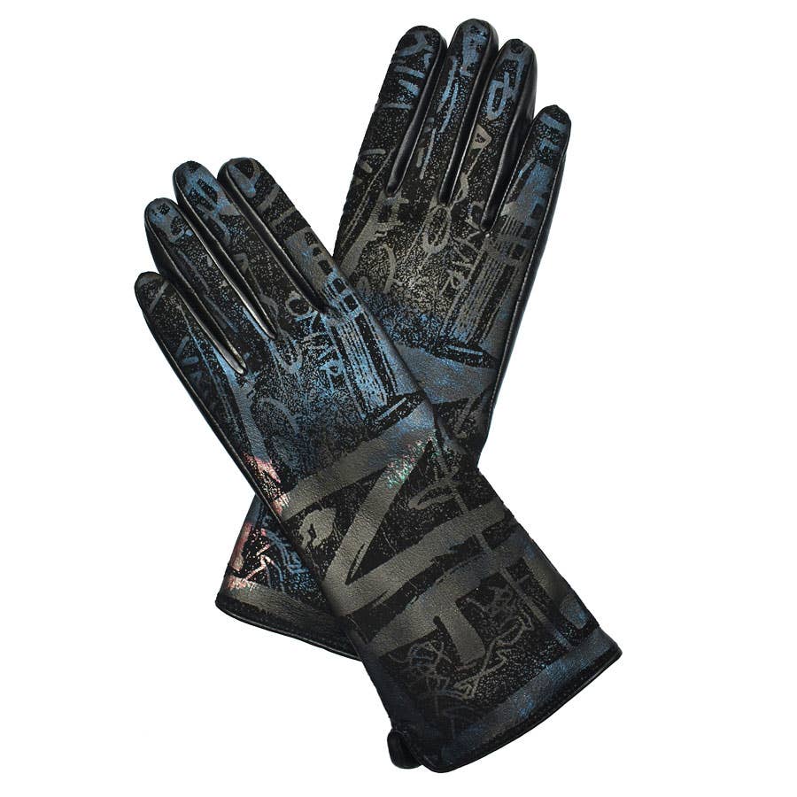 Graffiti Art  Leather Gloves