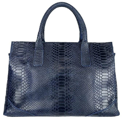 DM521 Italian Embossed Leather Large Handbag JIJOU CAPRI