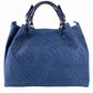 Miw Italian Embossed Woven Leather Handbag