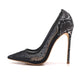 SH022 Sultry Snake Print Rhinestone Stilettos