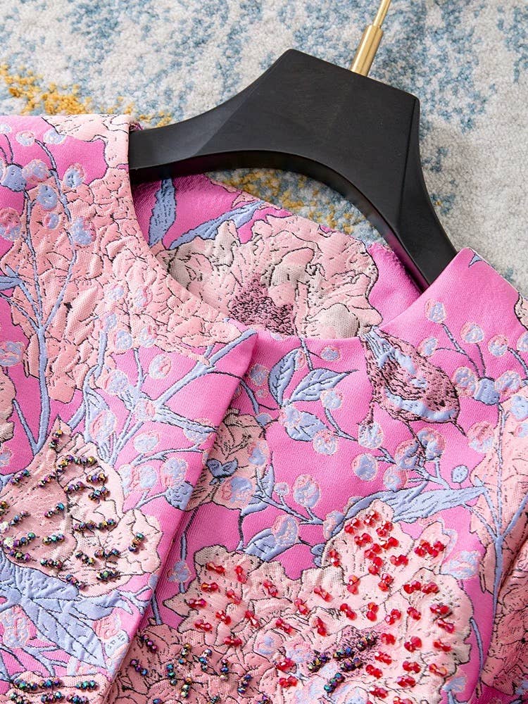 Handmade Beaded Jacquard Vintage Jacket