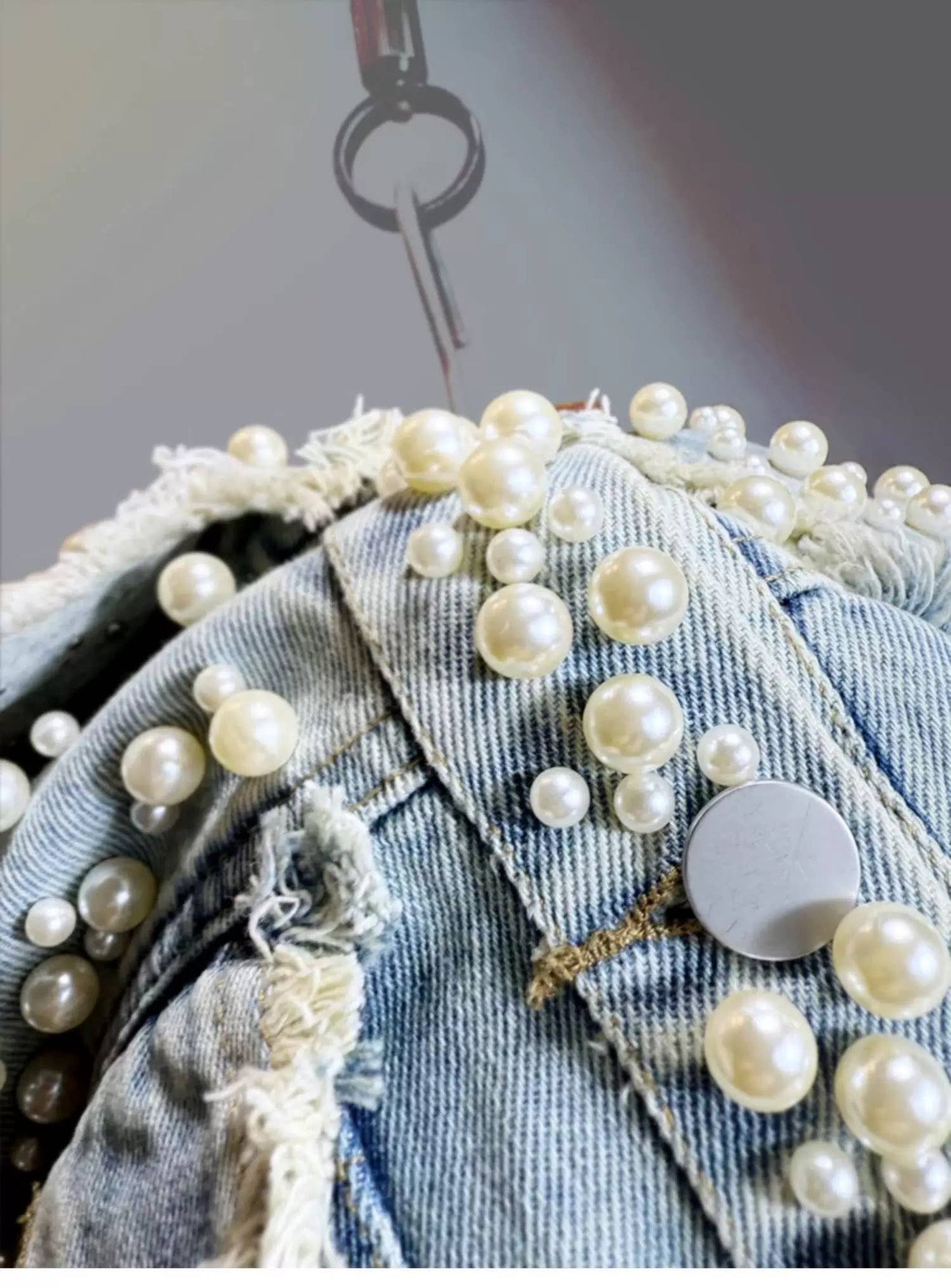 Beaded Denim Jacket