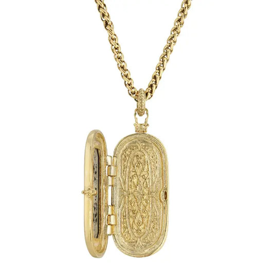 Antiquities Couture Heirloom Two Tone Vinaigrette Pendant