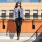 Embellished Lace Open-Front Jacket