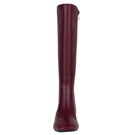 Eva Low Metallic Heel Tall Boot