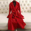 SY296 Slim Fit Mid-Length Double-Faced Wool Coat For Women