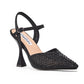 Tango Perforated Rhinestone Slingback with Heel