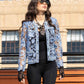Embellished Lace Open-Front Jacket