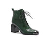 Fantastic Croco Print Metal Heel Bootie