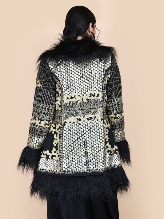 Kali Embellished Short Coat