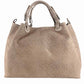 Miw Italian Embossed Woven Leather Handbag
