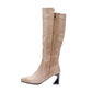 Ninety Union London Tall Croco-Printed High Heel Boot