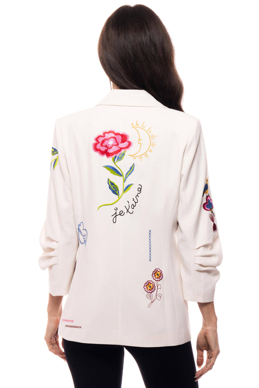 Embroidered Statement Blazer