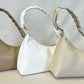211 Italian Asymmetrical Leather Bag Braided Strap