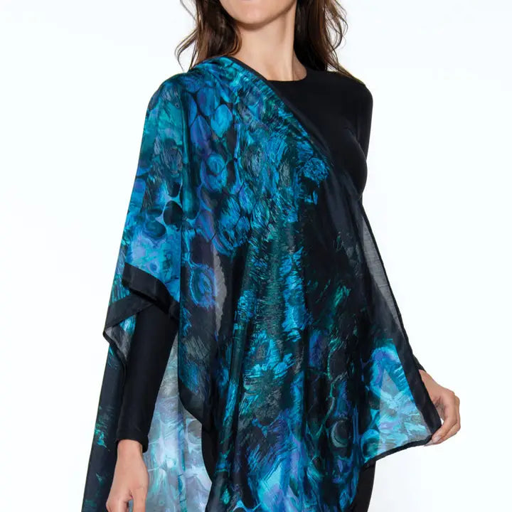 Blue Abstract Samiya Scarf