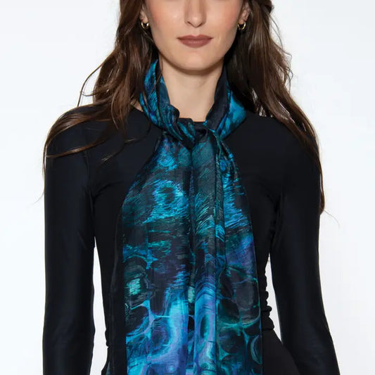Blue Abstract Samiya Scarf
