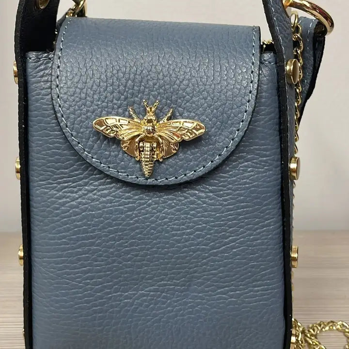 Bumble Bee Leather Cellphone Case Crossbody Bag JIJOU CAPRI