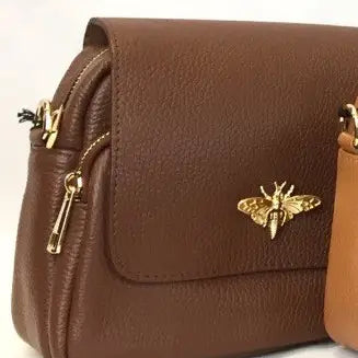 Bumble Bee Leather Crossbody  Bag JIJOU CAPRI