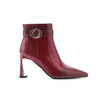 Groovy Croco Print Metal Heel Bootie