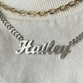 Chunky Chain Name Necklace