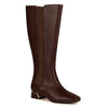 Eva Low Metallic Heel Tall Boot