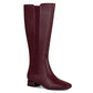 Eva Low Metallic Heel Tall Boot