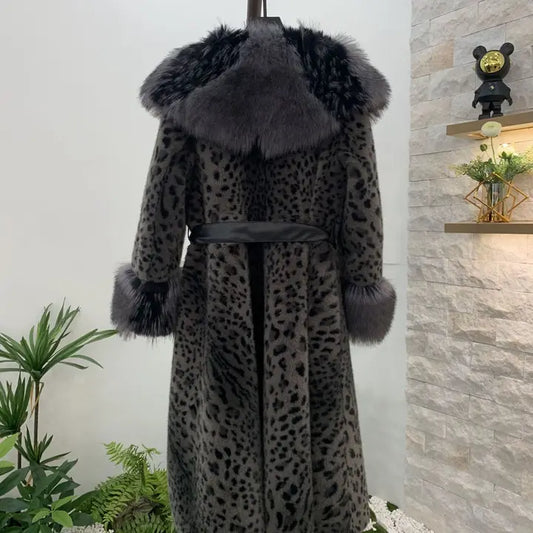 SY329 New Winter Long Faux Fur Coat