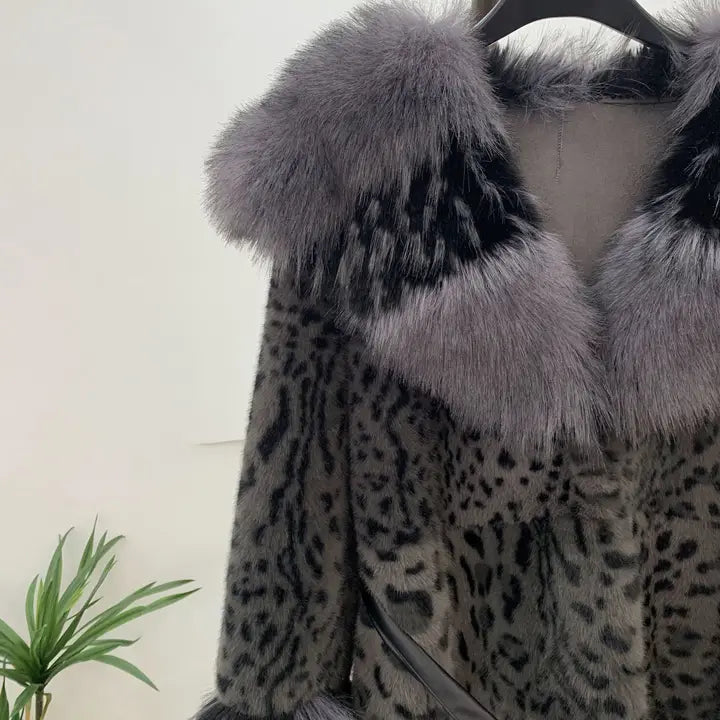 SY329 New Winter Long Faux Fur Coat