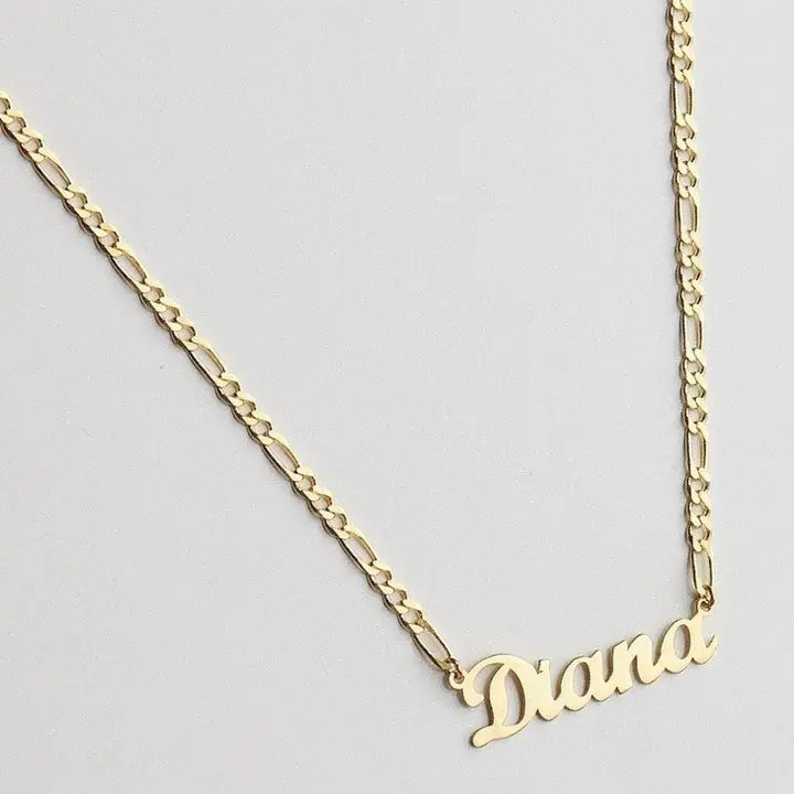 Figaro Chain Name Necklace