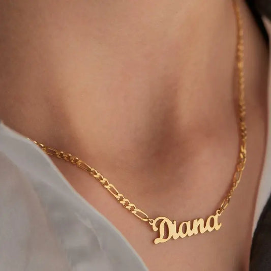 Figaro Chain Name Necklace